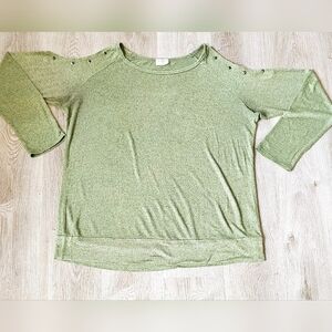 3XL Light Olive Green Longsleeve Top